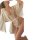Woman wearing sexy lace open-crotch bodysuit with matching robe, seductive lingerie sleepwear set for roleplay or intimate mo...