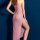 Sexy lace sheer bodycon dress with high slit, perfect for seductive nightclub party outfits.