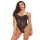 Sexy lace sheer bodysuit for women featuring adjustable straps and cut-out details, perfect for style thin shapewear and sl...