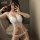 Sexy lace sheer lingerie set for small bust, featuring a tight fit and pure temptation design, perfect for bedroom seduction.