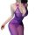 Sexy lace sheer slip dress with plunging neckline and ribbon accents, perfect for nightclub outfits.