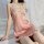 Sexy lace sleep dress with sheer back and slit, made from breathable ice silk, perfect for sensual nightwear.
