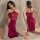 Sexy lace sleep dress with high slit, revealing design, perfect for intimate moments and romantic evenings.