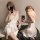 Woman in white lace sleep dress with silk texture, posing sensually for mirror selfie—ideal for romantic nights.