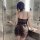 Sexy lace sleep dress for women, lightweight sheer mesh design, elegant lace details, perfect for lounging and vacations, sen...
