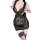 Sexy lace sleep dress featuring deep v-neck and sheer backless design, perfect for women seeking elegant and revealing nightw...
