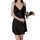 Sexy lace slip nightgown featuring deep v-neckline and bow detail, perfect for autumn romantic sleepwear set.