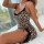Sexy leopard print lace sleepwear dress with high slits, featuring elegant design and luxurious fabric for womens nightgowns.