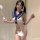 Sexy lingerie set - elegant pure-desire jk style sleepwear with open-crotch skirt, premium nightwear for women