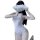 A woman poses with a cloud covering her face, wearing a white bodysuit from the new sexy lingerie set. the outfit features a ...