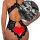 Wholesale sexy lingerie sets featuring lace design with heart embellishments, perfect for womens erotic sleepwear.