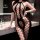 Sexy lingerie set featuring a seductive open-crotch bodysuit with backless design and sheer mesh fabric, perfect for women se...