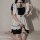 Sexy lolita maid costume dress set - cosplay outfit with matching underwear, discreet shipping