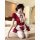 Sexy maid costume set - cute & alluring lingerie uniform with apron for women, featuring a charming red and white design, per...