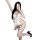Sexy maid costume featuring a heart design, lace and strap apron outfit perfect for role play and intimate nights.