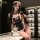 Sexy maid costume lingerie set – flirty sleepwear for women, seductive bedroom outfit for couples, featuring a black and pink...
