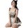 Sexy maid costume lingerie set - pure temptation lace sleepwear outfit by qqny, featuring plaid design with lace details and ...