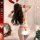 Sexy maid costume for women featuring christmas bunny girl role play outfit with naughty thong, bow headband, and festive dec...