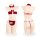 Sexy maid costume for women featuring christmas bunny girl role play outfit with naughty lingerie set including thong and bow...