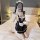 Sexy maid costume for women featuring cute small-bust design, perfect sleepwear or performance outfit with charming details.