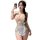 Sexy maid costume set for women featuring cute and alluring lingerie sleepwear with a busty bodice and matching accessories.