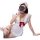 Sexy maid costume for women featuring cute lolita design with lace details and red bows, perfect for erotic lingerie sets and...