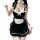 Sexy maid costume for women - lace trimmed erotic apron outfit with adjustable ties, pure & playful lingerie set