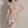 Sexy maid costume for women featuring lace lingerie set with open-crotch design, offering a seductive and playful look perfec...