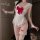 Sexy maid costume for women - lacy cosplay outfit with bow, ruffles & pure-temptation design
