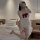 Sexy maid costume for women featuring sheer sleeves and matching sleep dress, perfect for cosplay as a chef or housemaid.
