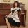 Sexy maid costume set for women featuring a black and white outfit with ruffled details, perfect for roleplay and bedroom pla...