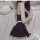 Sexy maid costume for women featuring a black dress with lace details, perfect for role play and at-home fun.