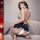 Sexy maid costume for women - seductive lingerie set, busty illusion bikini, role play outfit, easy-on uniform