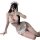 Sexy maid costume set for women featuring a seductive thong outfit with removable elements, perfect for role play.