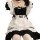 Sexy maid costume set for women - seductive lingerie outfit with apron & headband, plus size erotic sleepwear