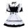 Sexy maid costume set for women - seductive lollipop lolita erotic uniform featuring black and white design with ruffles and ...