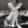 Sexy maid costume for women - sheer lace nurse uniform with tied apron & mesh trim, cosplay outfit for parties & nightcl