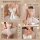 Sexy maid costume for women - sheer lingerie set, featuring butterfly-themed pearl chain strap design, delicate lace details,...