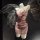 Sheer pink lace bodycon dress with mesh wings, inspired by chinese design. perfect for couples seeking a unique, sexy maid co...