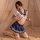 Sexy maid costume for women featuring a short skirt sailor style, perfect for role play with its provocative design and elega...