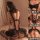 Sexy maid lingerie set - pure & tempting sleepwear outfit for women, featuring lace details and fishnet stockings, perfect fo...