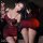 Woman wearing a sexy mesh lace bodysuit dress, tight-fit flirty nightclub outfit for women, summer pure-temptation bodycon mi...