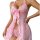 Sexy v-neck lace babydoll set – elegant european-style lingerie for women, romantic & alluring
