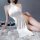 Sexy night three chinese-inspired high-slit cheongsam sleepwear featuring a backless design, perfect for role play with its e...