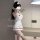 Sexy nurse costume set - black & white cosplay outfit with lingerie for role play, adult costume wholesale