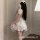 Sexy nurse costume set - lace-up hollow-out role play sleep dress for cosplay & adult fun