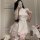 Sexy nurse costume set - lace-up hollow-out role play sleep dress for cosplay & adult fun