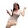 Sexy nurse costume outfit - smooth solid-color slit dress uniform for role play & cosplay