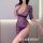 Sexy plus size lingerie set - sheer lace retro cheongsam bodycon outfit, busty air hostess costume