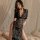 Sexy plus size lingerie set - sheer lace open-crotch vintage qipao bodycon dress, curvy flattering pure-desire outfit
